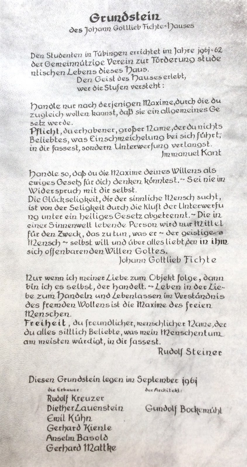 Grundung fichtehaus